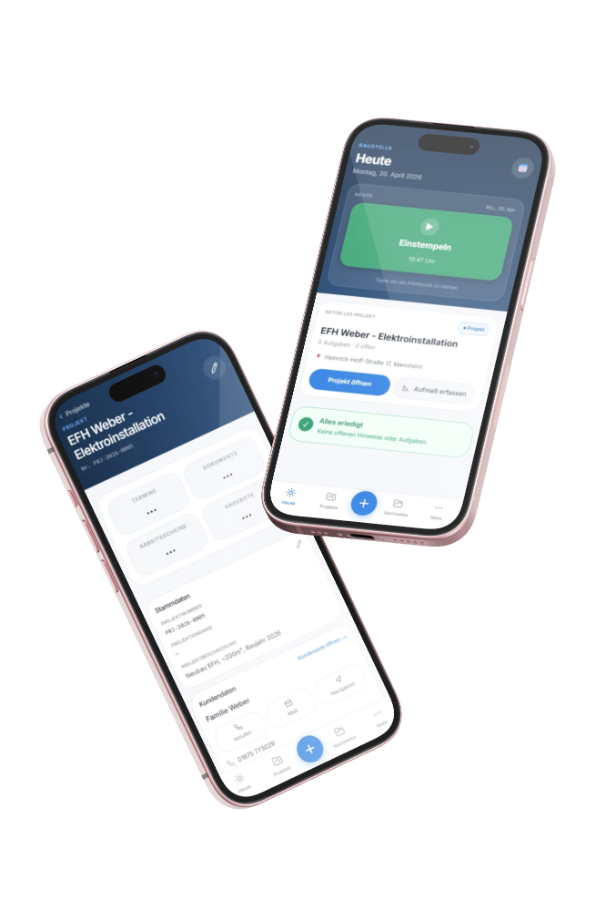 KITE App auf dem iPhone — Cockpit, Termine und Rechnungen unterwegs